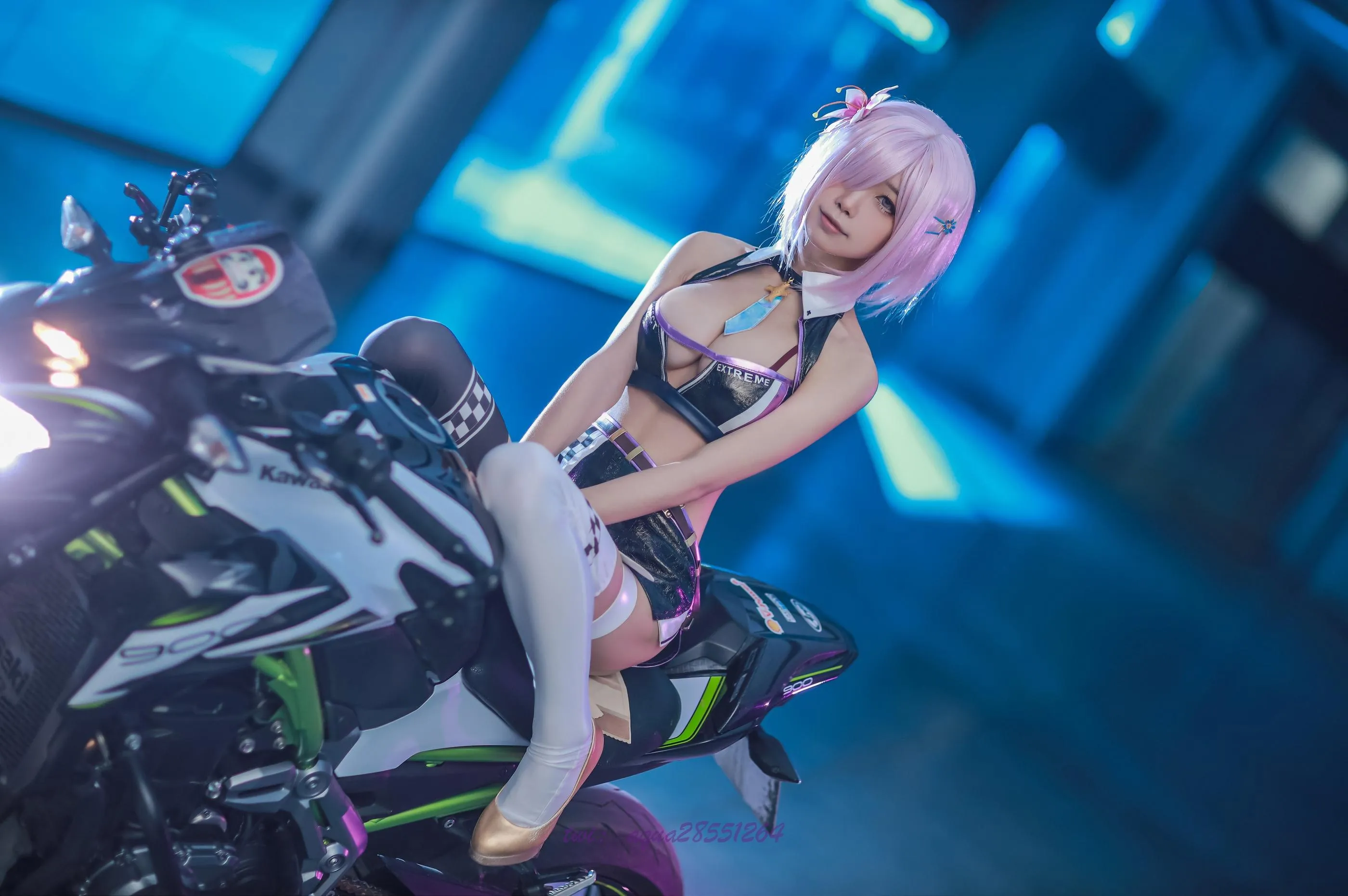 水淼Aqua – NO.97 玛修-同人机车装 [38P]插图3